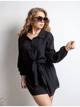 Костюм женский (s-2xl) Рубашка с завязкой + шорты. Цвет в ассортименте.