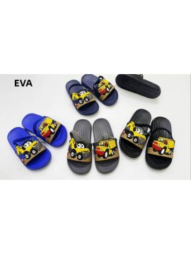 Сланцы детские на резиночке (EVA) машинки